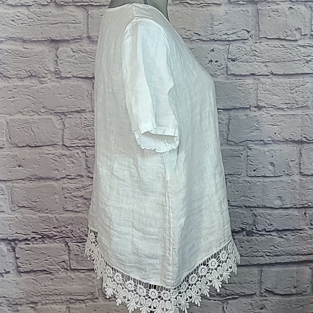 Terzo Millenio linen blouse - Picture 2 of 8